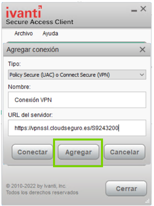 Agregar configuración Ivanti.PNG